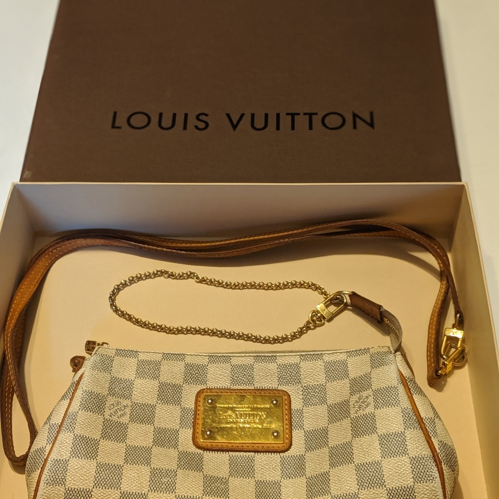 Louis Vuitton Eva Damier Azur Cross body Handbag